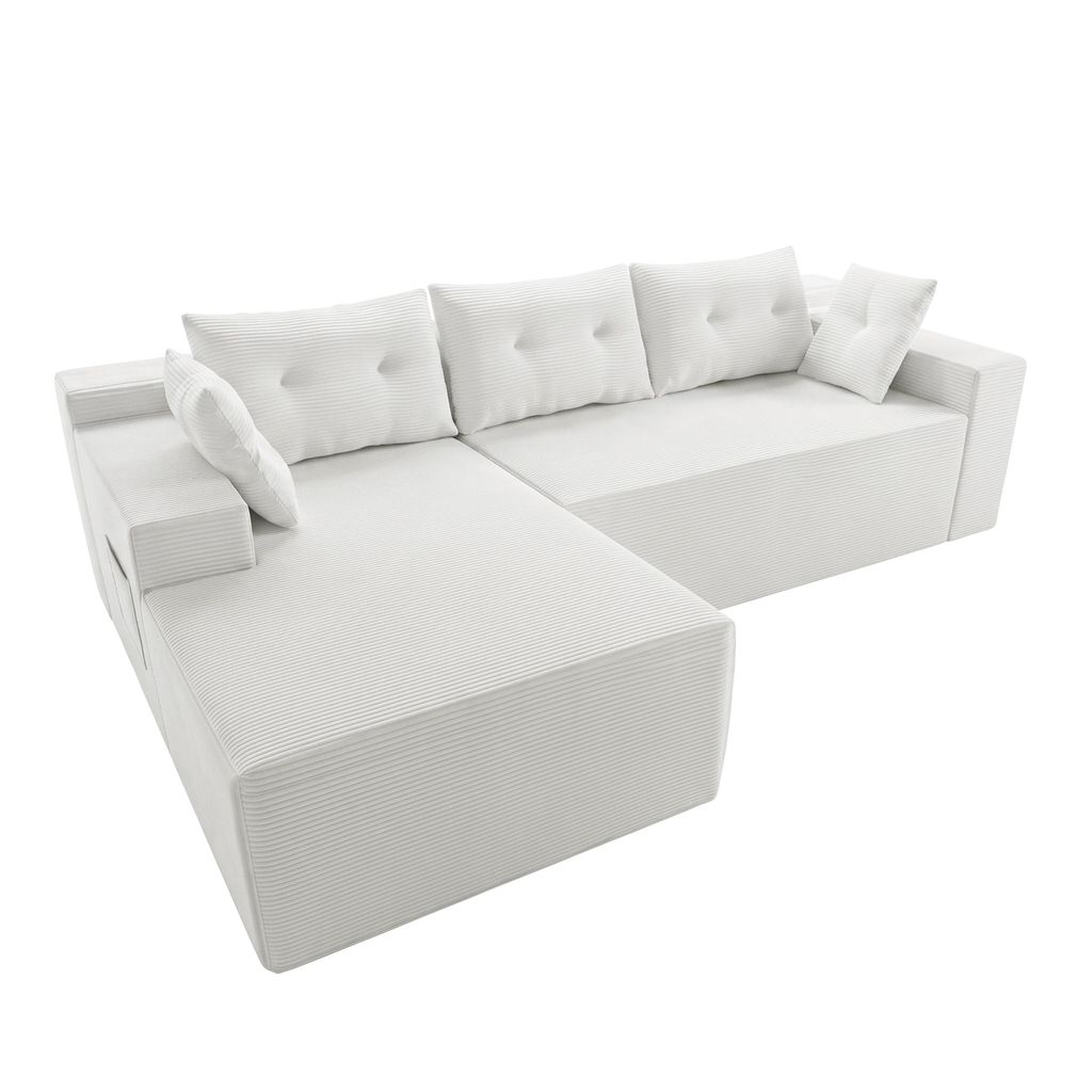 GLP Modulares Ecksofa 256 cm aus Cord, 4-Sitzer mit Produktbild 