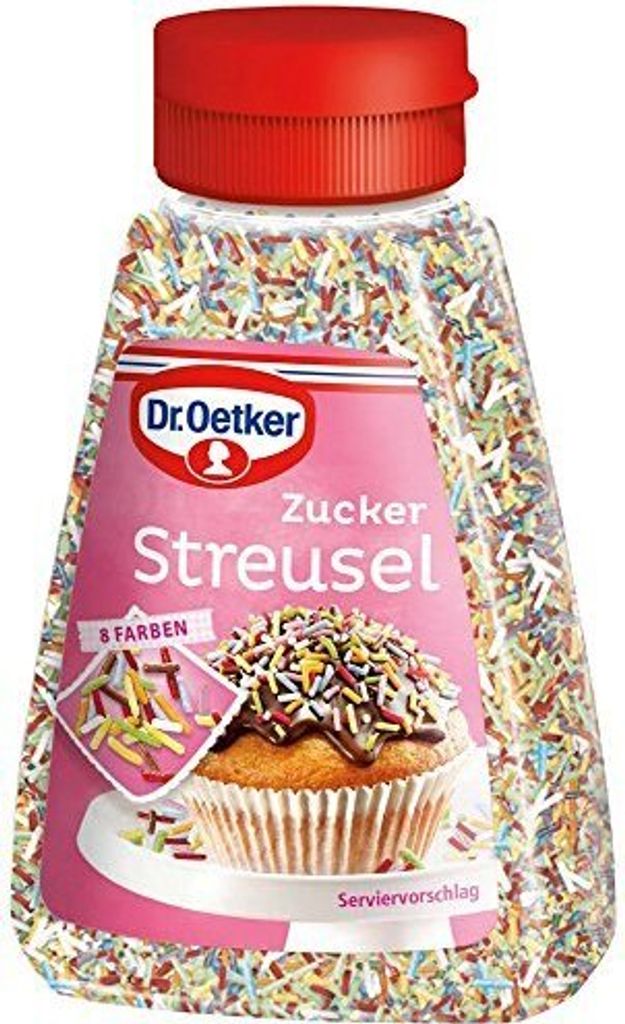 Dr. Oetker Zucker Streusel bunte Dekorstreusel für Süßgebäck 130g