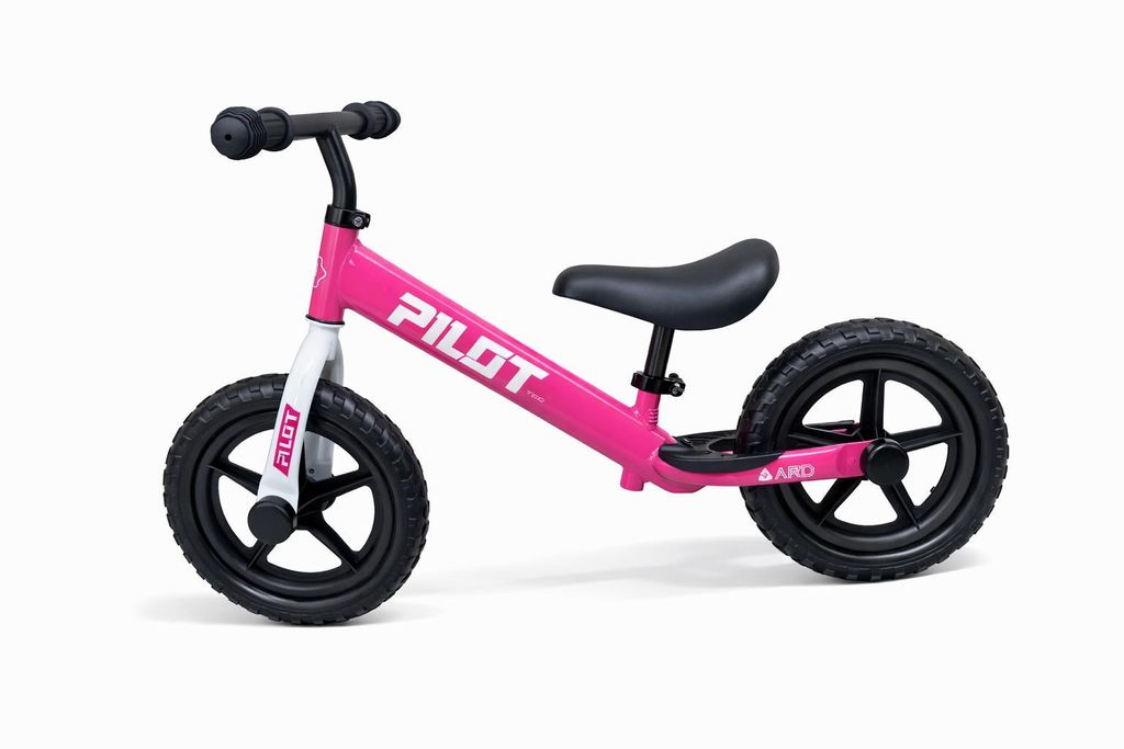 Kid's Balance Bike 12 Zoll, Pilot Bike Ferin, Wheels Alloy Rims W/Steel Hubs, Color Pink
