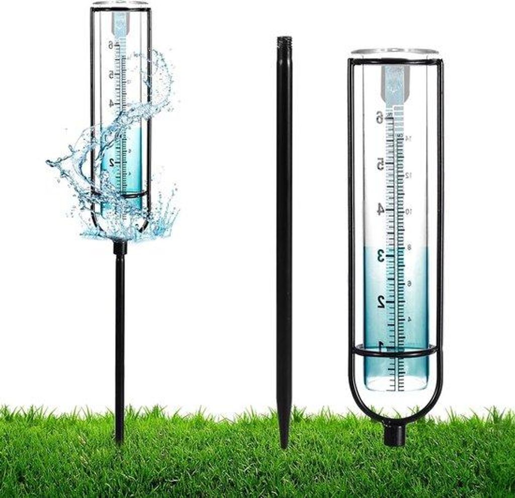 Regenmesser 6 Zoll 152cm Glas Außen