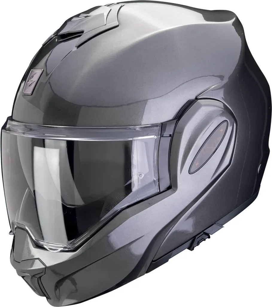 Casque Scorpion Exo-Tech Evo Pro Solid Gris - Modulable Taille M 57/58