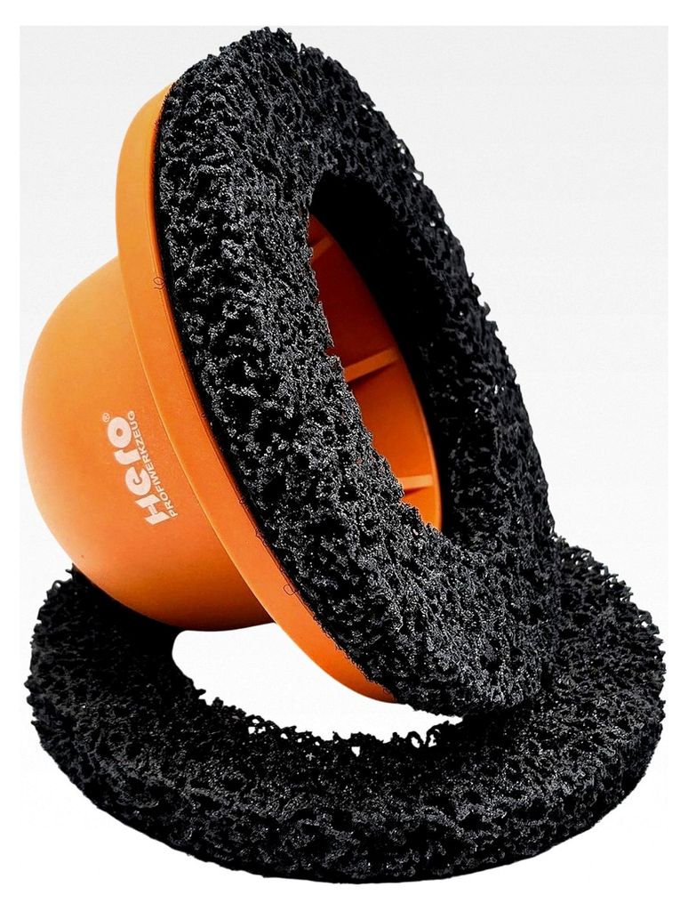 Radnabenreiniger Set mit 1/2" Schleifmaschine und 2 Reinigungsscheiben 150mm für Radnaben und Bolzen