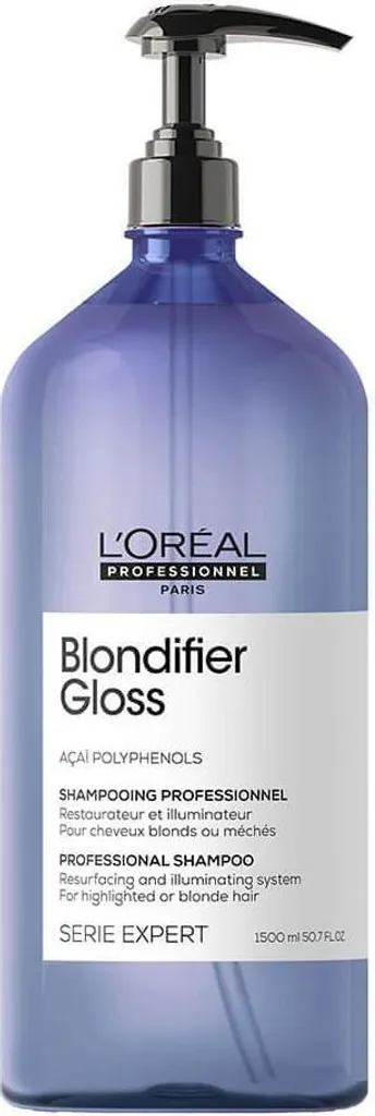 L'Oreal Professionnel, Serie Expert Blondifier Gloss, Acai Polyphenols, Hair Shampoo, 1500 ml