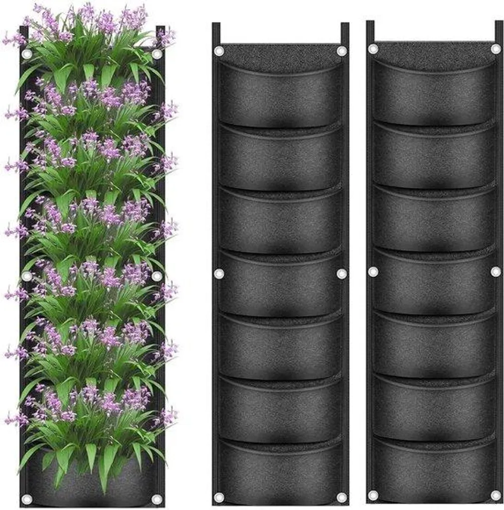 Sacs de culture pour petits espaces - Solution 7 sacs noirs muraux pro