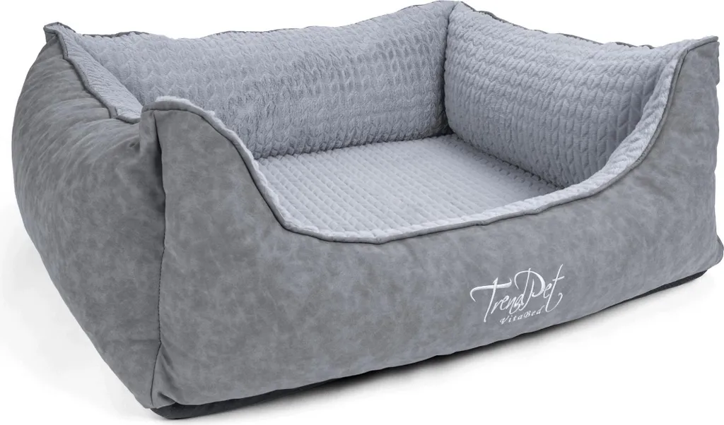 TrendPet VitaBed Style 80x70x30cm Letto Ortopedico per Cani Grigio