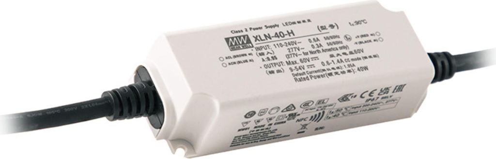 MEANWELL XLN-40-H-B AC-DC-LED-Netzteil CP 40W IP67 0-10 Volt PWM Resistiv