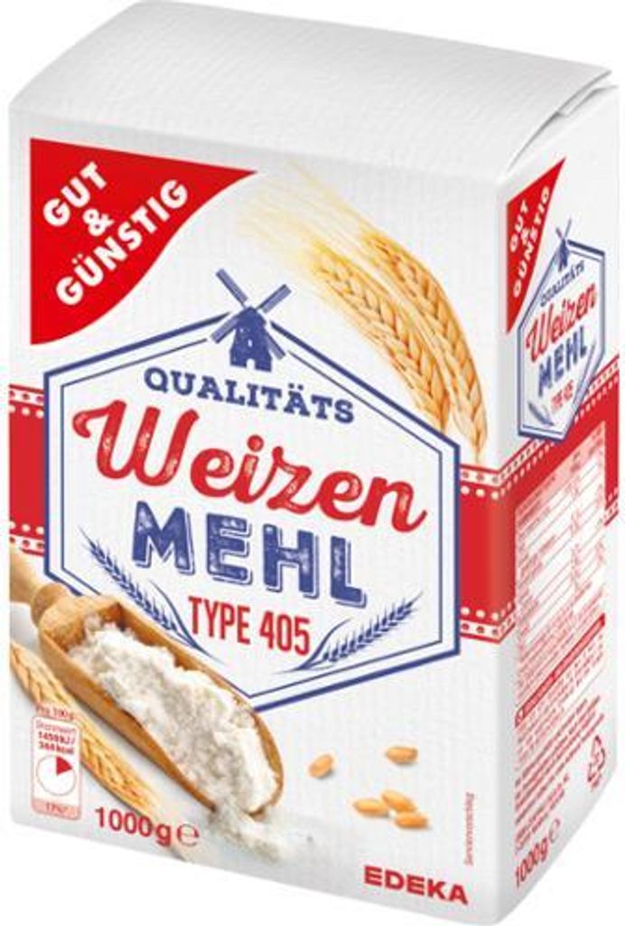 Gut & Günstig Weizenmehl Type 405 1kg Produktbild 