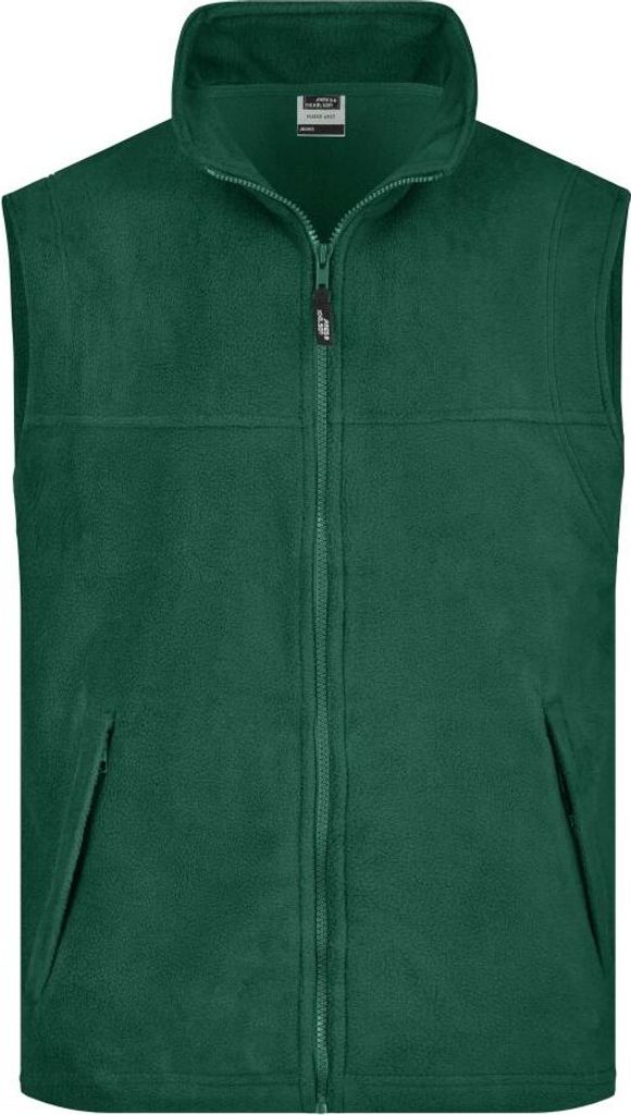 Wärmende Weste in schwerer Fleece-Qualität dark-green, Gr. S