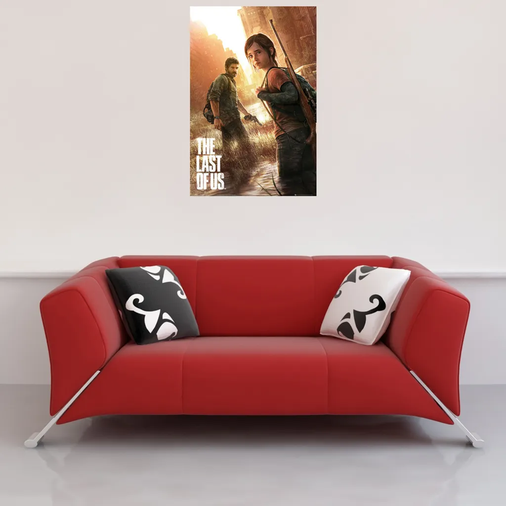 The Last of Us Poster Key Art 61x91cm + Supporti in Legno Naturale Set