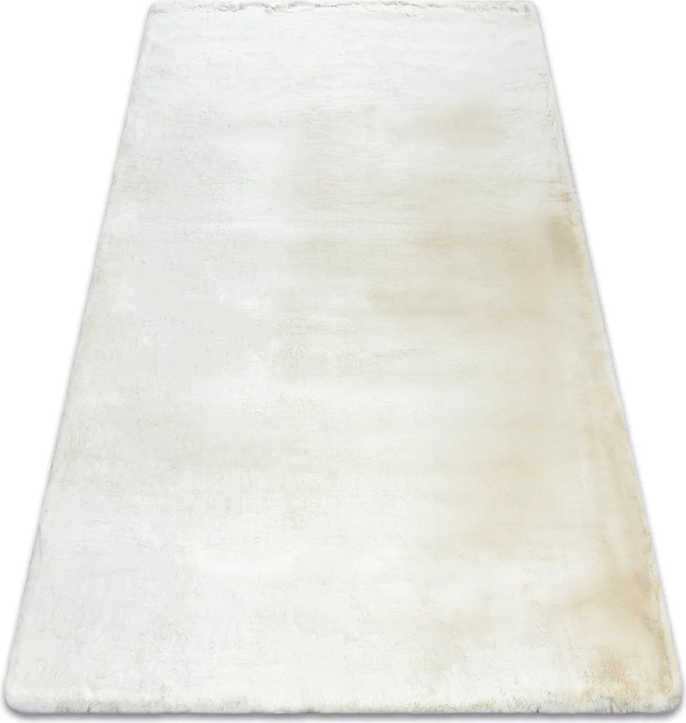 Tapis Laine Beige Crème TEDDY NEW - Texture Peluche Extra Épaisse 80x150