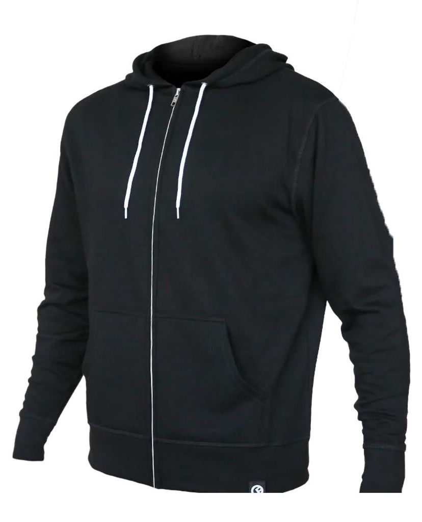 Quickflip - "Hero" Kapuzenpullover für Herren/Damen Uni, Leicht LT4604 (3XL) (Schwarz)