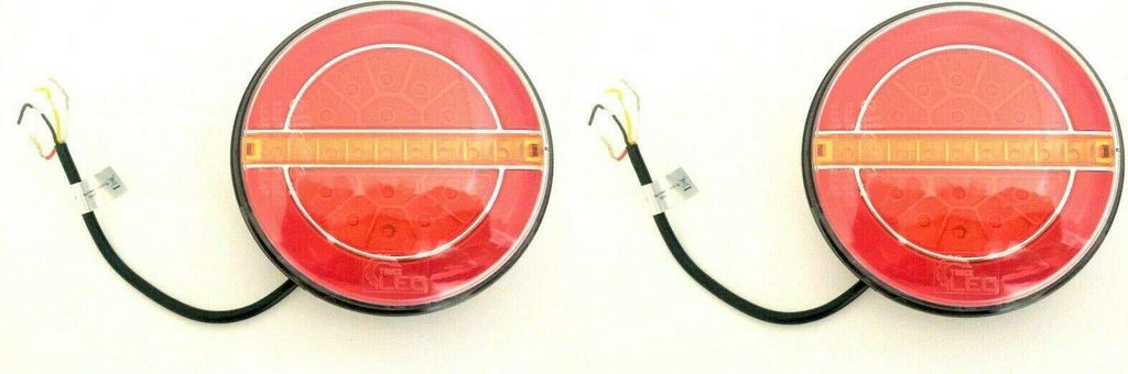 2x LED Rückleuchte ?140 Positionsleuchte Bremsleuchte dynamische Blinker L+R LKW