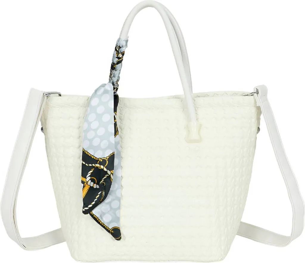 Borsa Gallantry Donna Bianca Motivo Trecce | Tracolla Chic Trendy