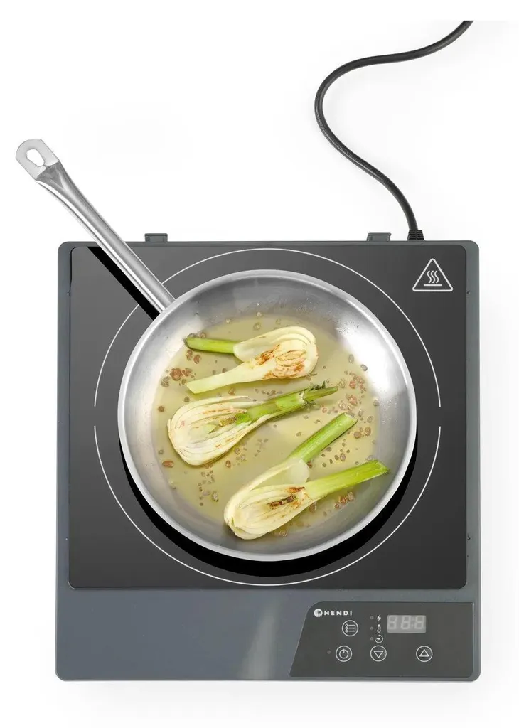 Hendi plaque à induction 1000929PRZEM - Réchaud de cuisson noir 2000W - 10