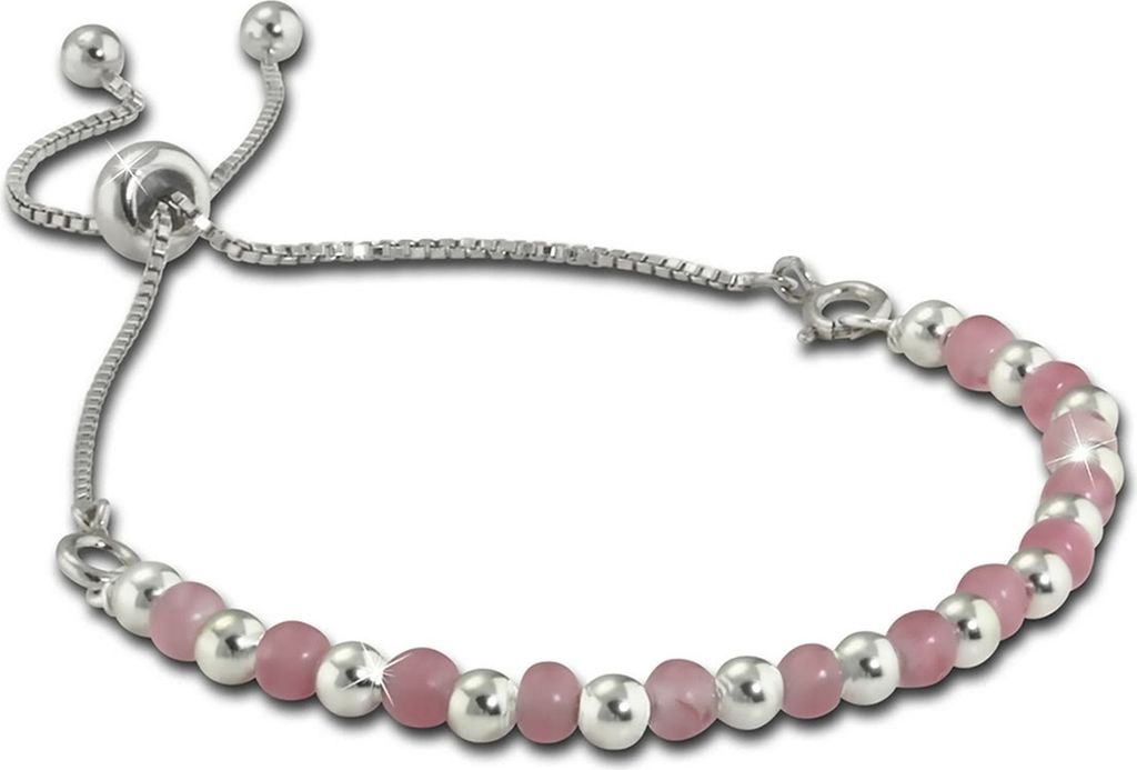 Armäleon Armbänder silber rosa Damen Armschmuck D2ARS009A