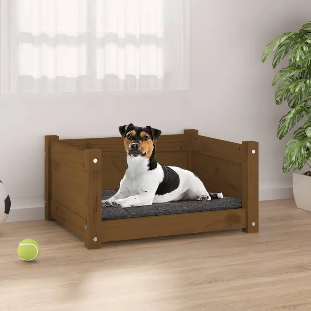 Letto per Cani vidaXL Legno Naturale Marrone Miele - 55x45 cm - 2