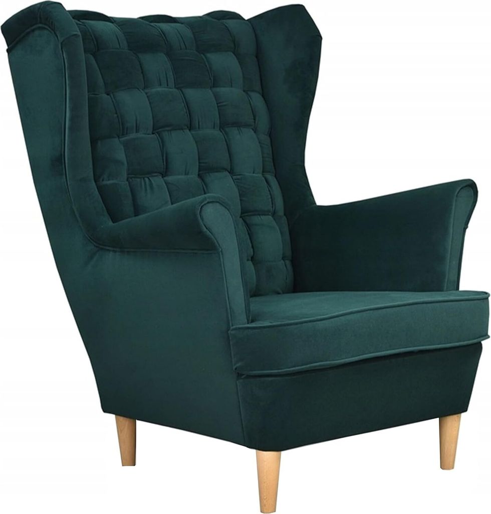 Family Meble Ohrensessel Carol Relaxsessel Skandinavisch Bequemer Sessel Loungesessel Fernsehsessel Für Wohnzimmer Schlafzimmer Büro (TRINITY 28)