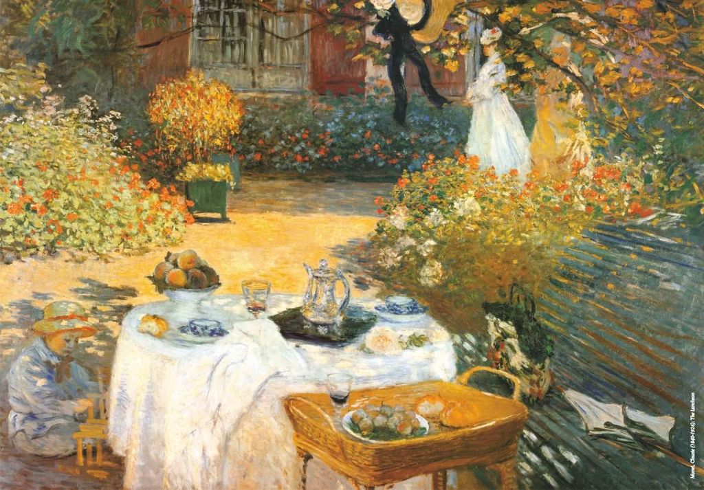 D-Toys Puzzle Kunst Monet Frühstück 1000 Teile Puzzle Erwachsene