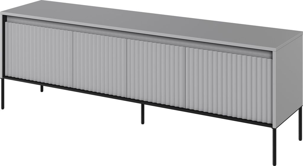Fernsehschrank Trend TR-05 Tv-Lowboard 167x56x40 cm Unterschrank 4 türen Grau