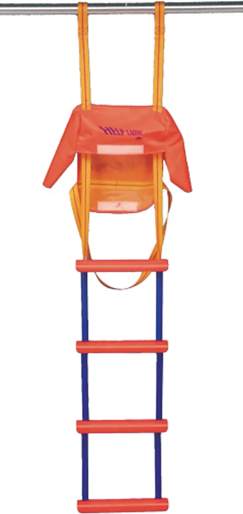 Allpa Échelle de Secours en Nylon 5 Marches avec Sac de Rangement 1515mm