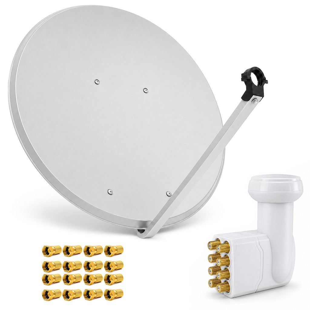 PremiumX SAT Anlage 100cm Antenne Aluminium Octo LNB 16x Produktbild 