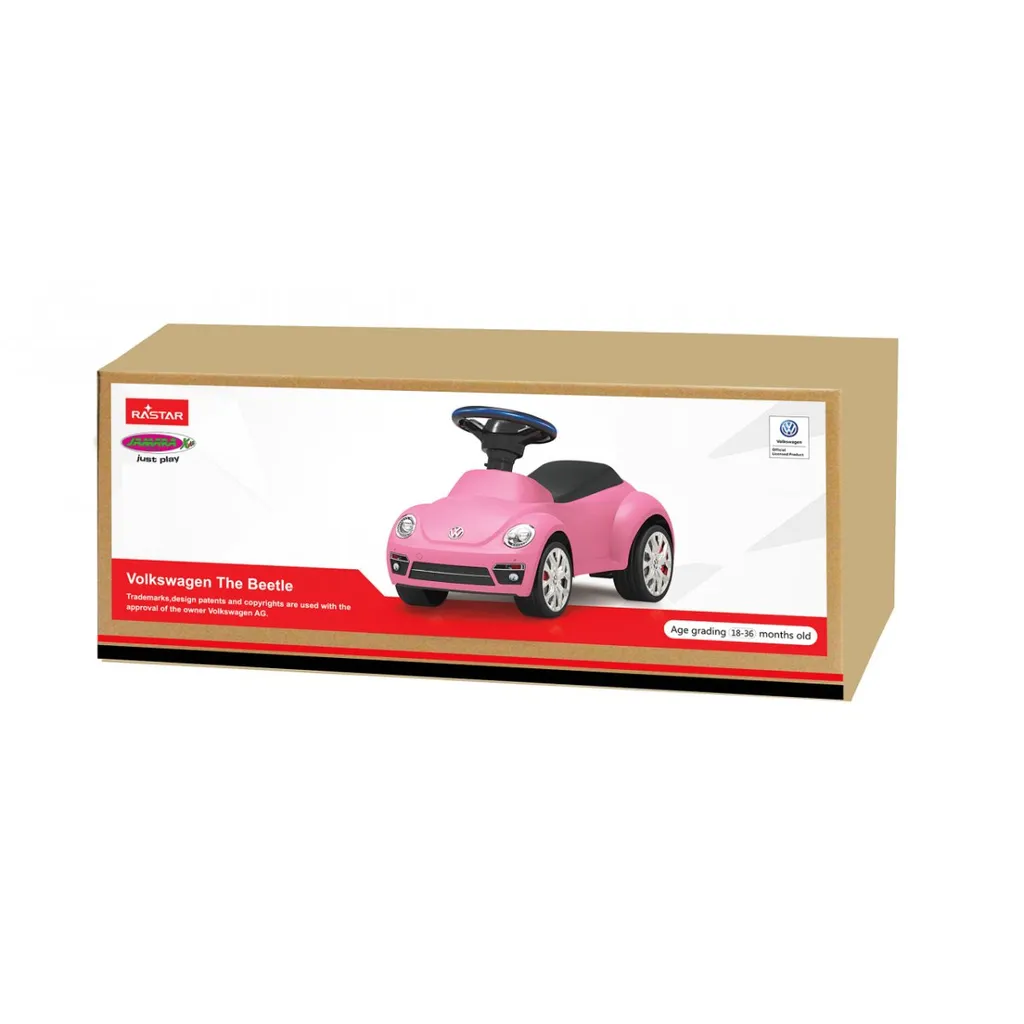 Voiture trotteur VW Beetle rose - Idéal pour apprendre à marcher bébé