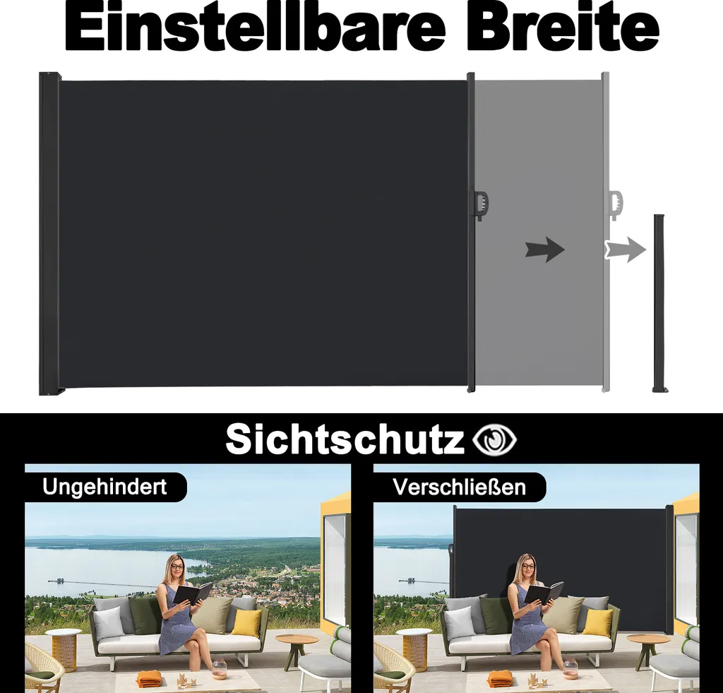Separatore Esterno YUENFONG 200x300 Antracite: Design e Riservatezza - 4
