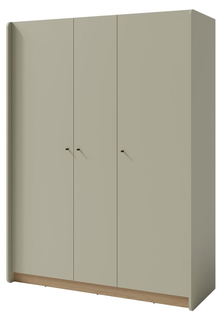 Masseno Drehtürenschrank VETTA 145/195/52cm 3-türig Grün