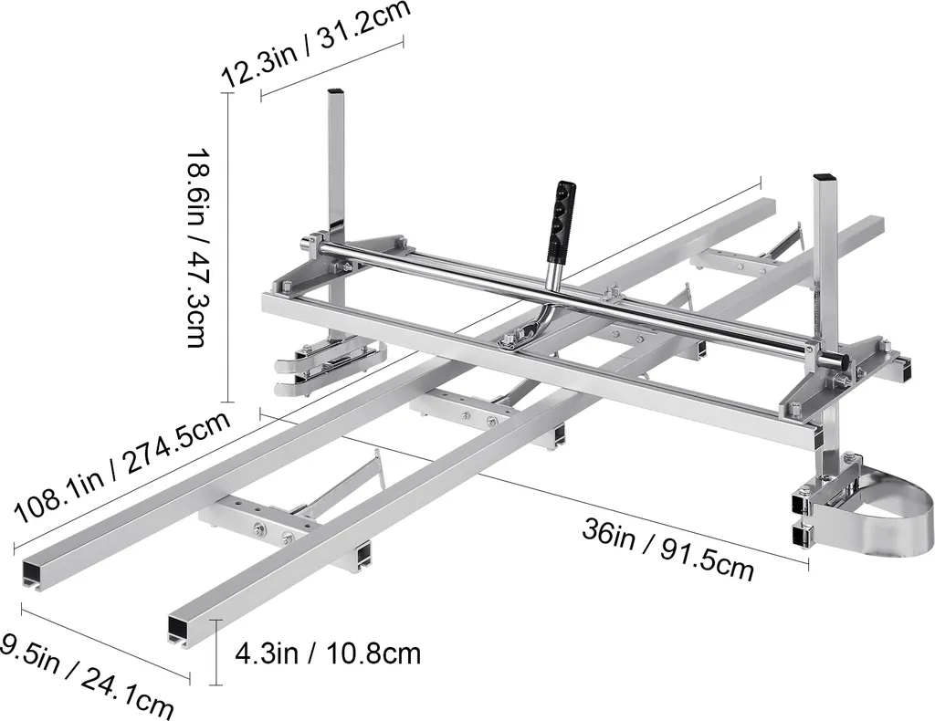 Solution de Sciage Mobile : Scierie pour Tronçonneuse et Rail de Guidage - 8