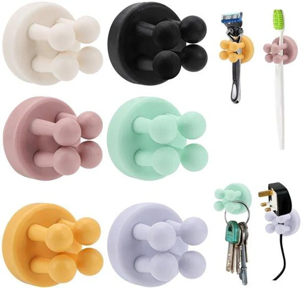 Organisateur de Brosse à Dents Silicone pour Cuisine et Salle de Bain