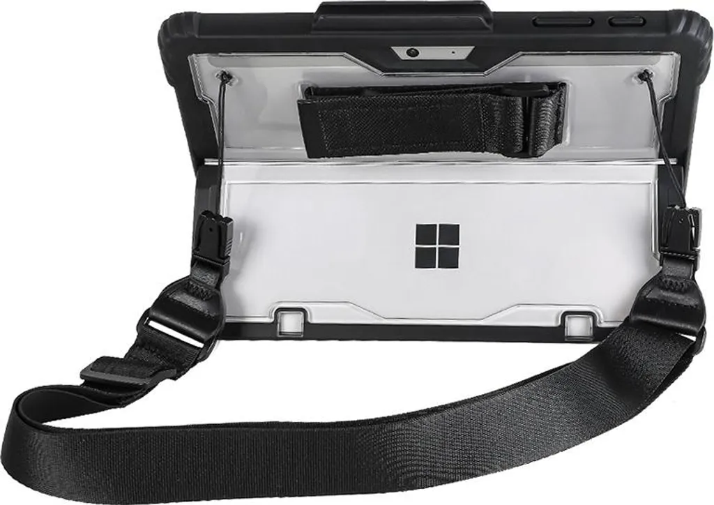 Coque Surface Pro 8 transparente antichoc à sangle ergonomique