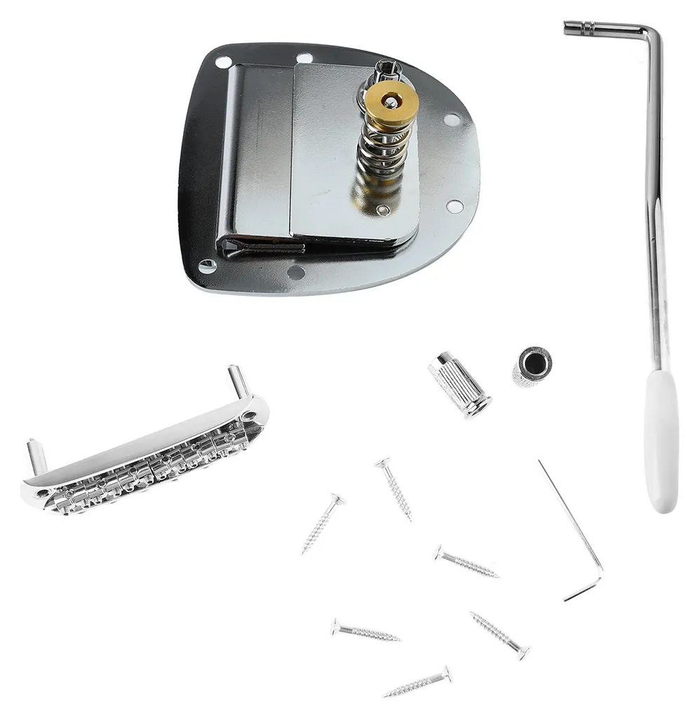 Chevalet de guitare électrique avec cordier fixe et accessoires de montage