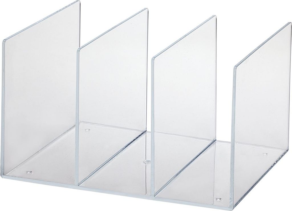 Katalogsammler Acryl 3 Fächer transparent Packung mit 6 Stück