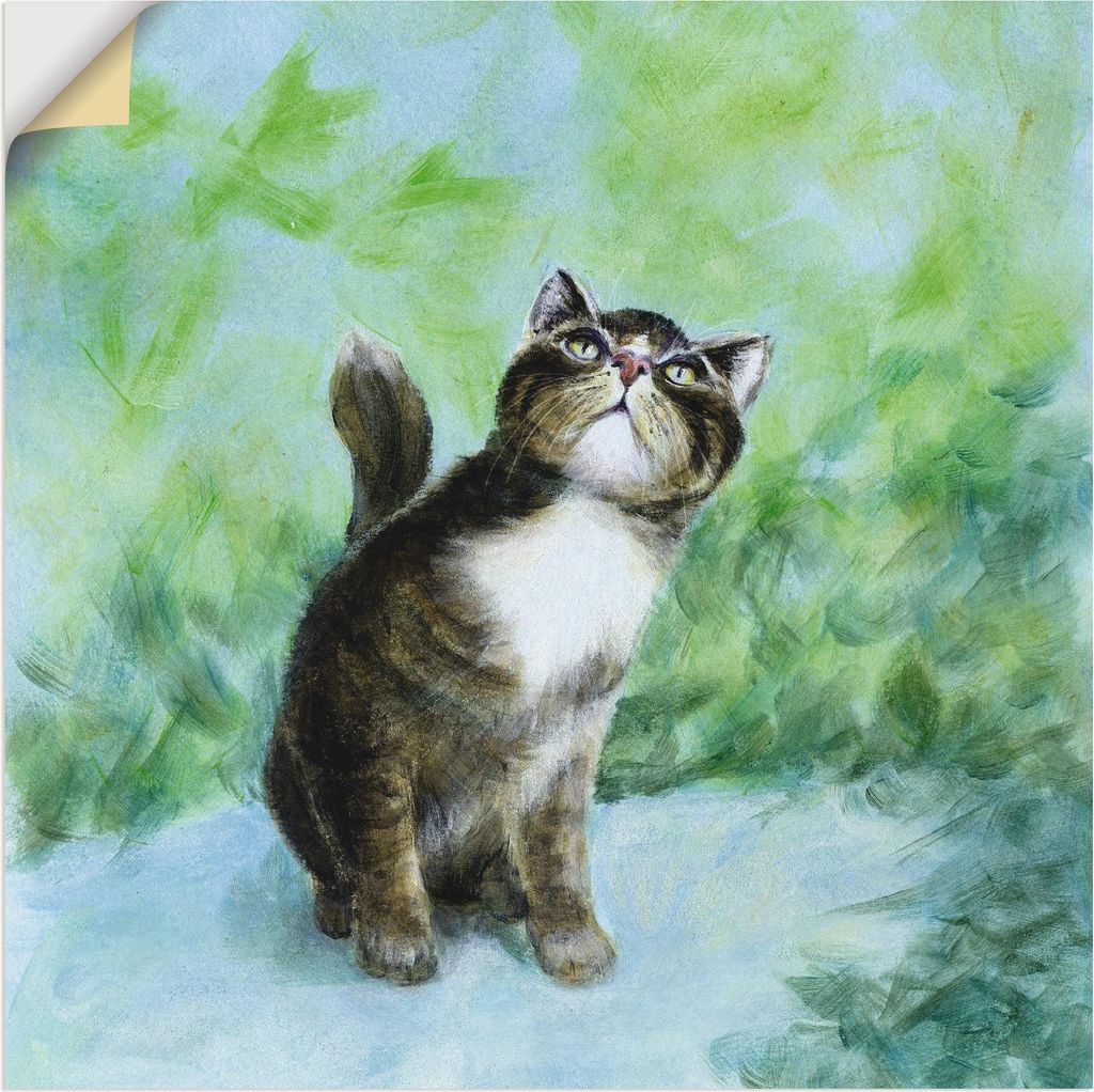 ARTland Wandbild, selbstklebend Was ist denn da? Größe: 40x40 cm