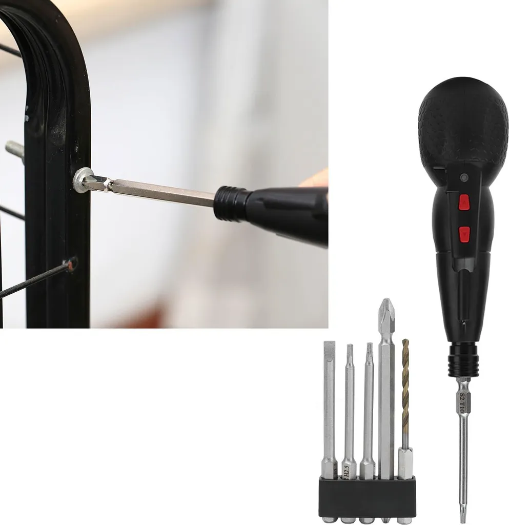 Tournevis électrique USB avec lampe LED 10W - Kit de précision compact - 10