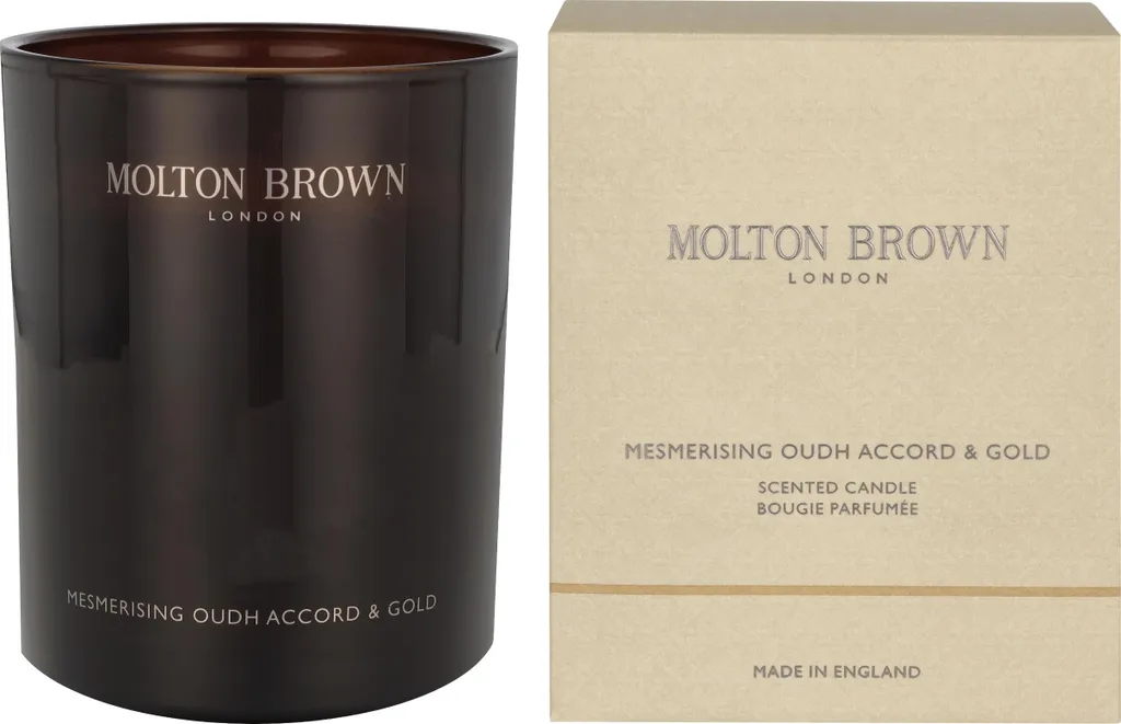 Bougie Parfumée Oudh Accord & Gold - Créez une Ambiance Chaleureuse