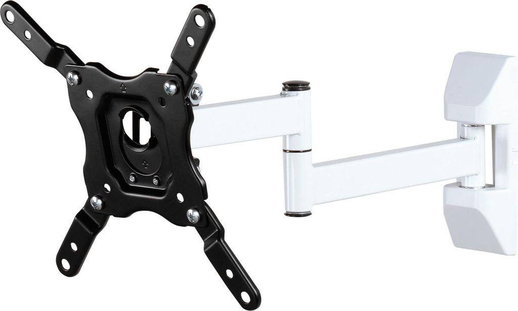 ViVanco VVTVFMO43INCH25KG2, 109,2 cm (43"), 25 kg, 75 x 75 mm, 200 x 200 mm, -15 - 5°, Schwarz, Weiß