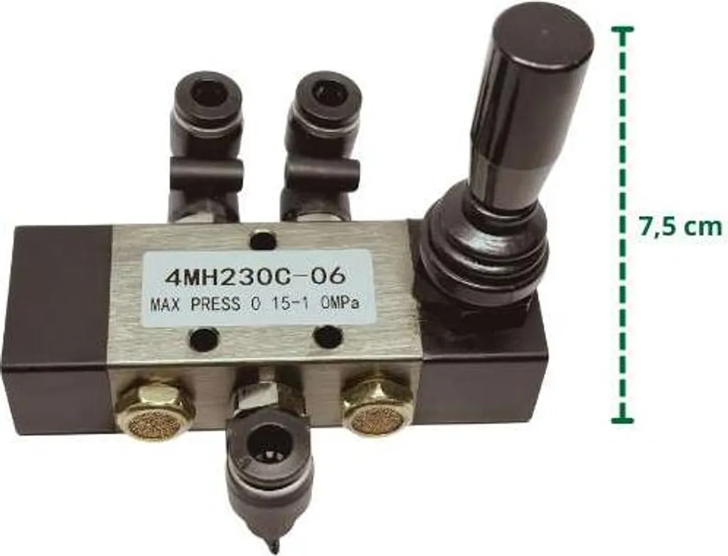 Commande pneumatique joystick pour réparation de bras de démonte-pneu