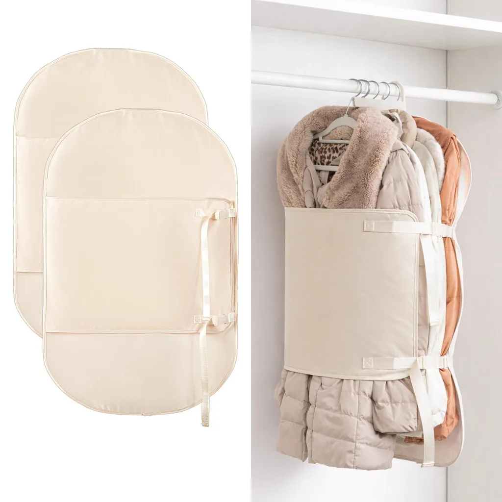 Gagnez 50% d'espace dans vos placards avec ces 2 sacs de rangement 4mm