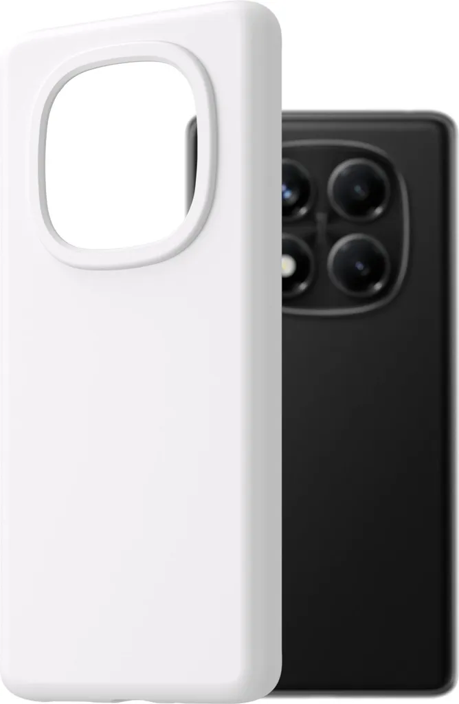 Protection Silicone Souple Xiaomi Redmi Note 14 Pro 5G - Coque Blanche Mate