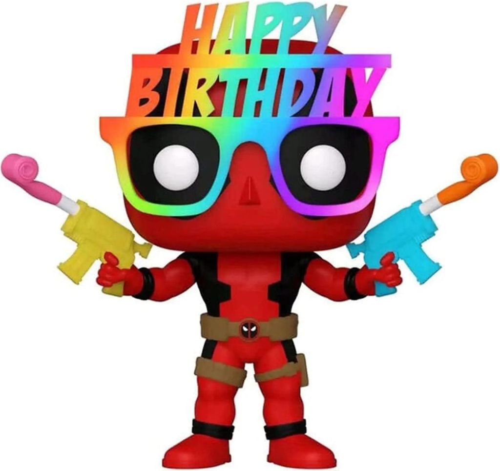 Deadpool POP! Marvel Vinyl Figur 30th Birthday Glasses Produktbild 
