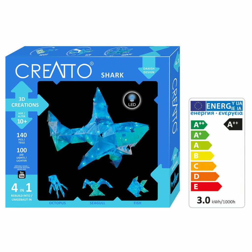 KOSMOS Creatto requin, kit de bricolage, puzzle 3D, Image du produit 