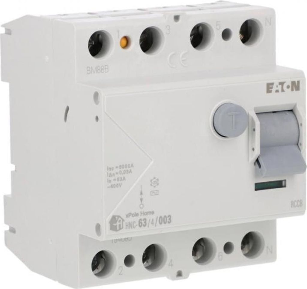 Eaton interrupteur différentiel 4P 63A 0.03A type AC xPole Image du produit 