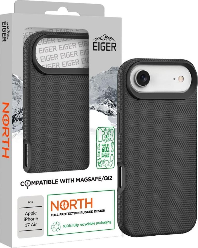Eiger North Case MagSafe GRS iPhone Air schwarz
