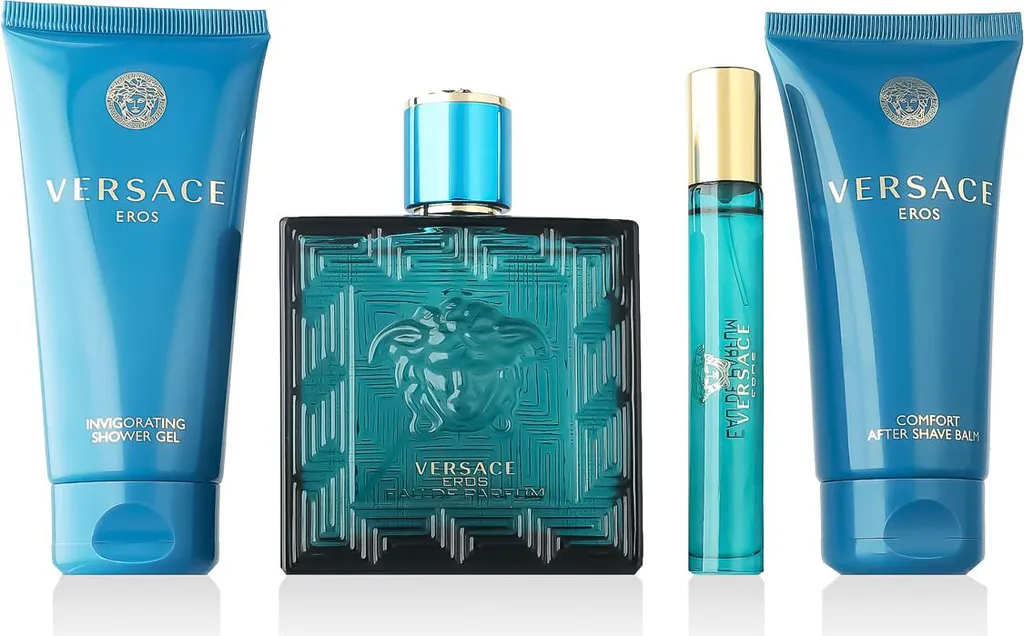 Coffret Parfum Homme Versace Eros : Set Complet Eau de Parfum et Voyage