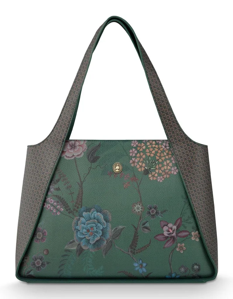 Sac à Épaule Pip Studio Vert Sapin - Idéal pour le Travail et les Sorties