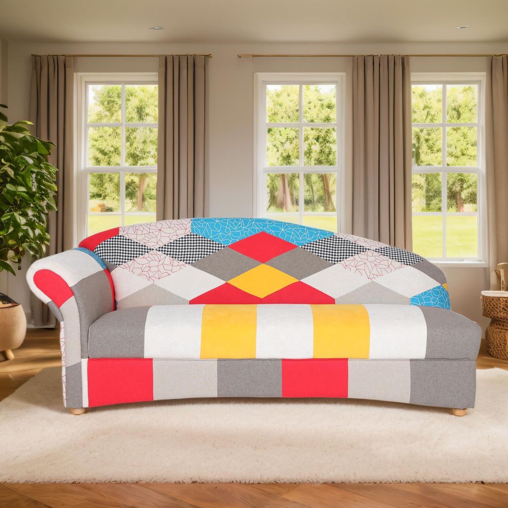 3-Sitzer Sofa Loretta mit linker Armlehne, ca. 193 x 83 x 85 cm – Bunt