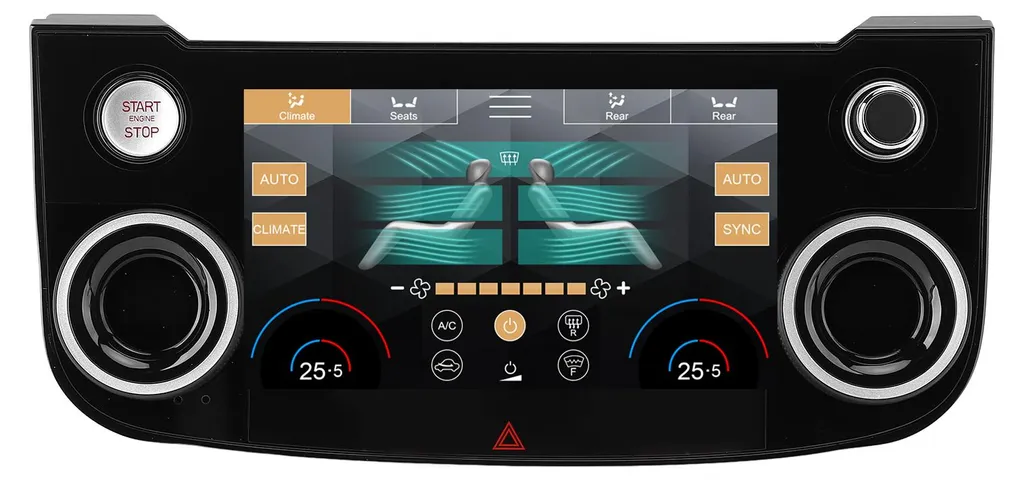 Panneau de contrôle LCD 7 pouces pour climatisation Jaguar XE XF F-PACE
