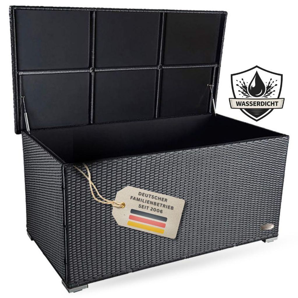 Auflagenbox Venezia 146x83x80 cm rostfrei, belüftet, Deckel Produktbild 