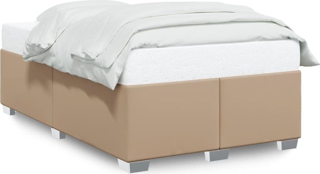 Maison Exclusive - Bettgestell ohne Matratze Cappuccino-Braun 120x190cm Kunstleder